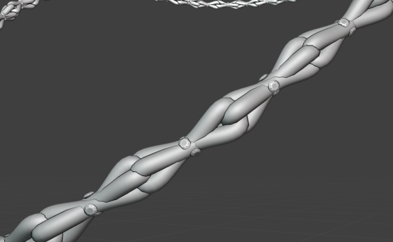 Barbwire Diamond Chain