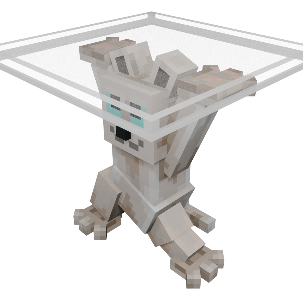 Cat Glass Table — cosmetic Furniture v1 item on the NovaVoid Cat Civilization Minecraft server
