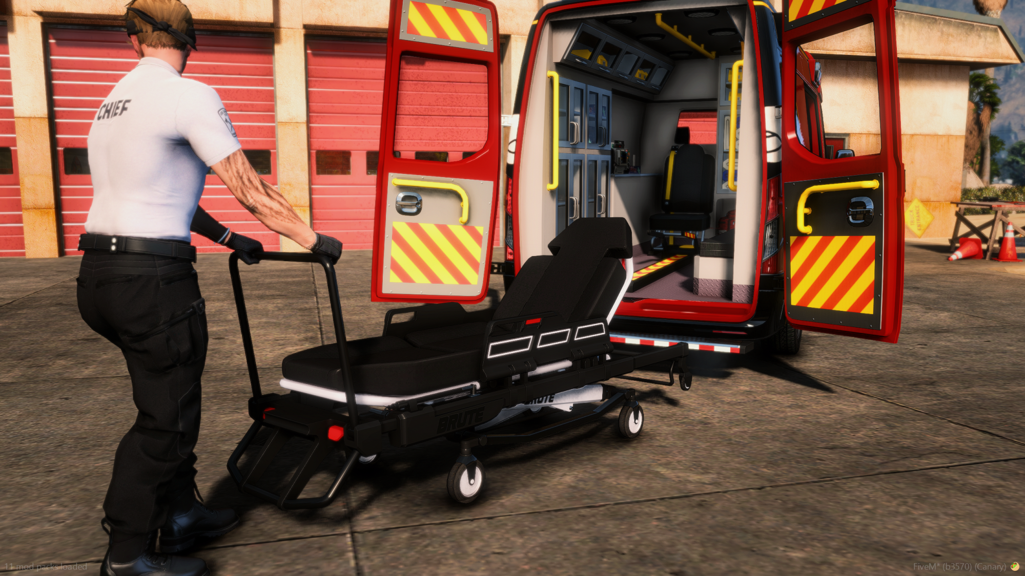 Animated Gurney Stretcher Brute EjectoLift NX