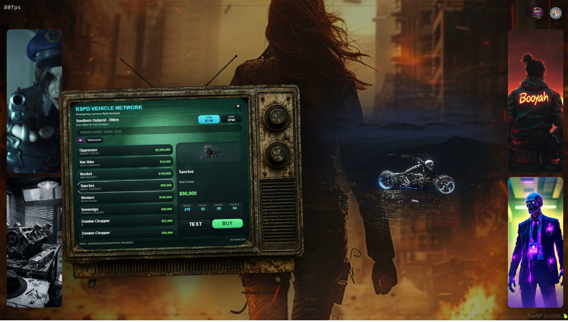 CRT Zombie Vehicle Shop for apocalypse servers rare quality