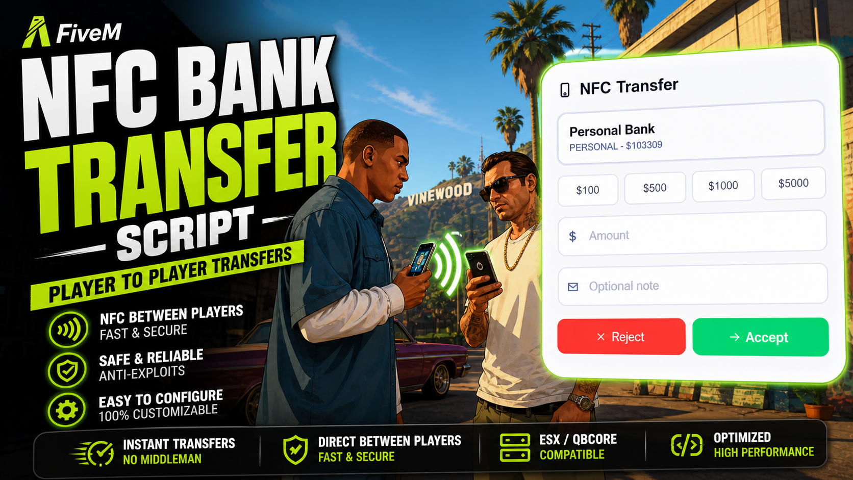 [ESX/QB/QBX] NFC Transfers