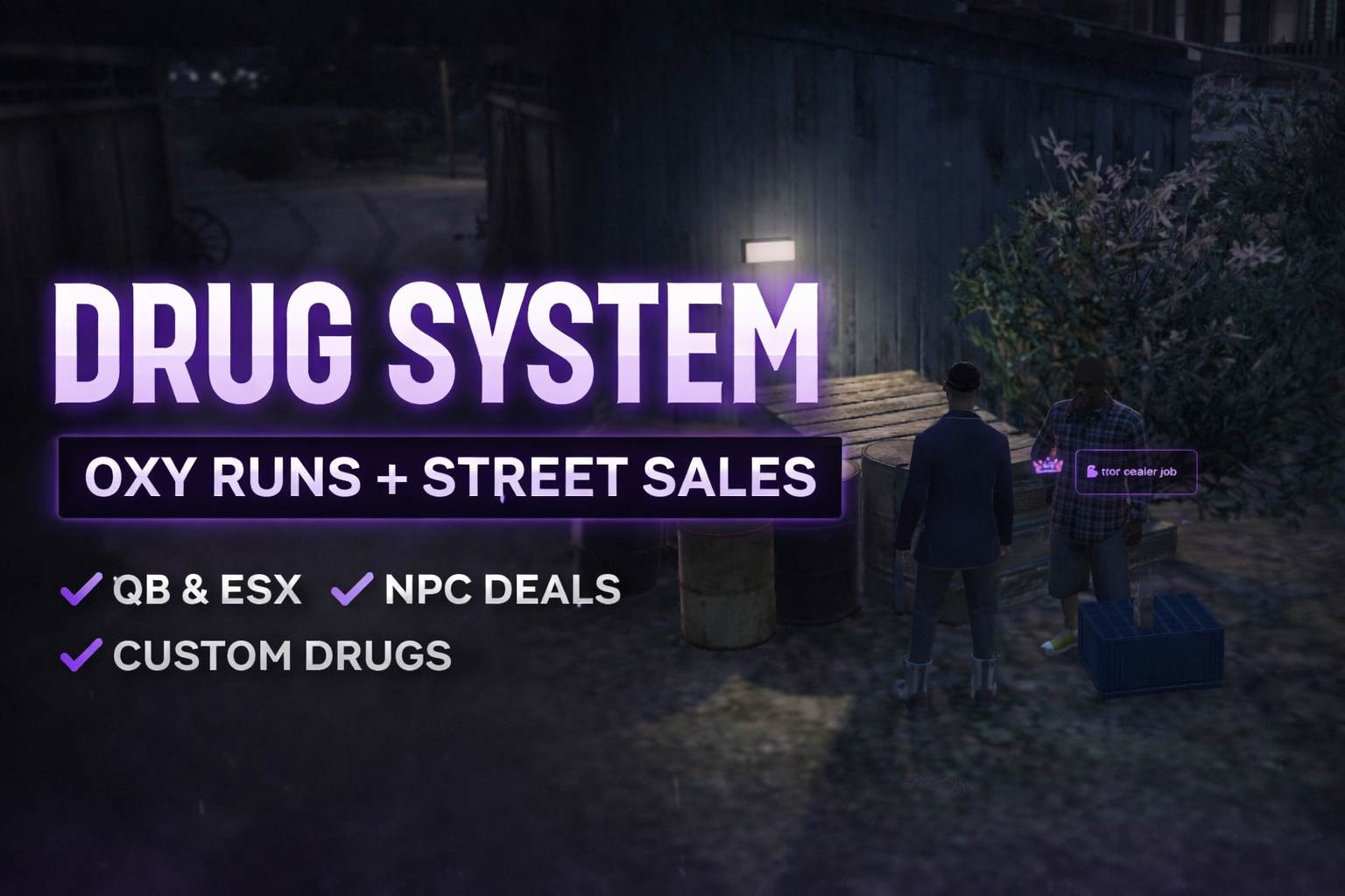 🚨 Advanced Drug System for FiveM (QBCore & ESX) 🚨