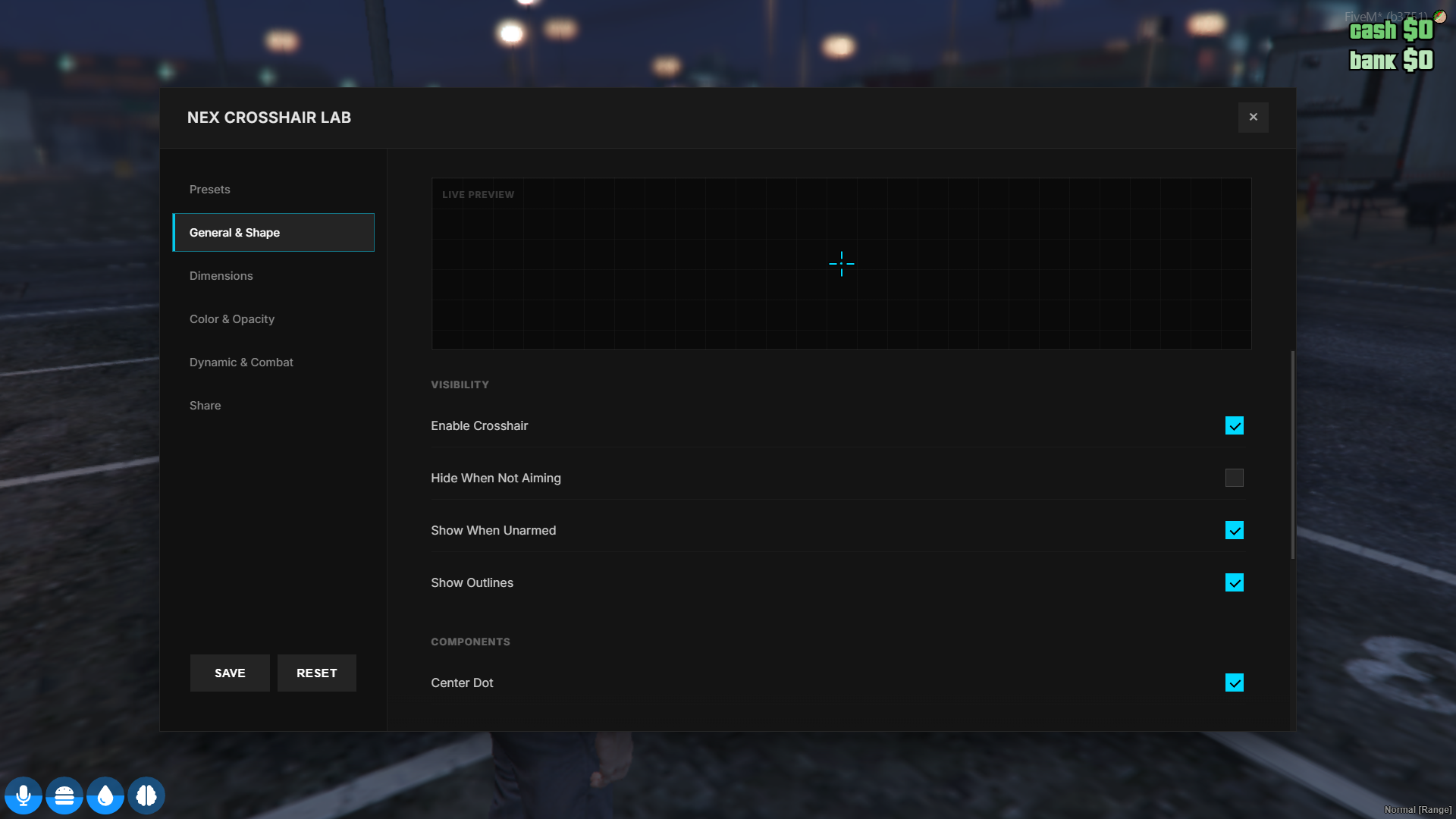 Nex Crosshair – Advanced Crosshair System by NexBlaine Scripts