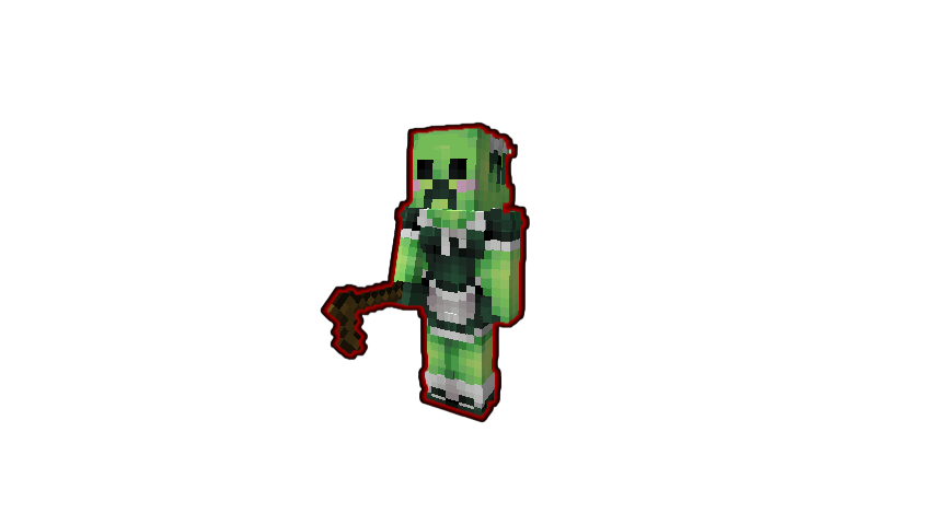 Dark Red Outline Effect