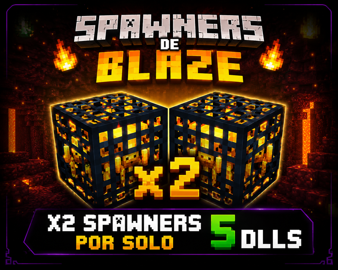 x2 Spawner de blaze