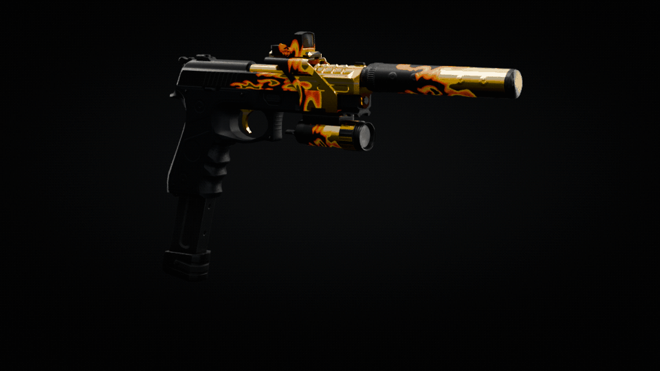 Gold Blaze Pistol