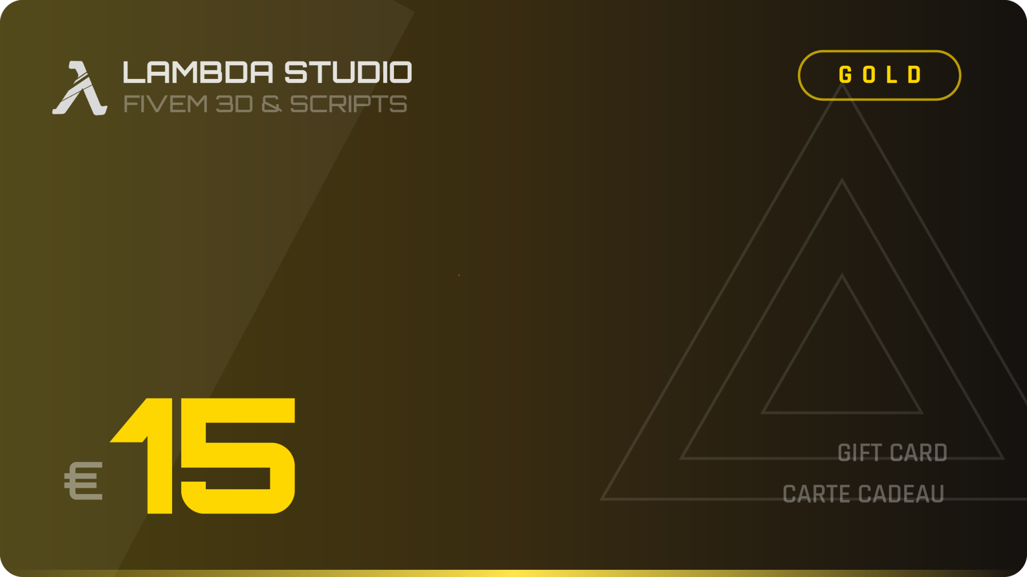 Asset FiveM - Carte Cadeau 15€ par Lambda Studio