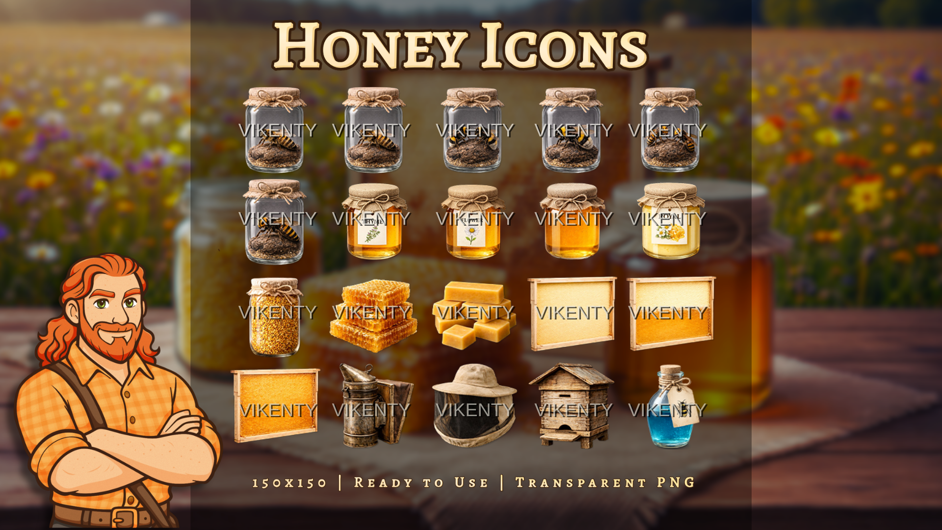 Honey Icons x20 | 01