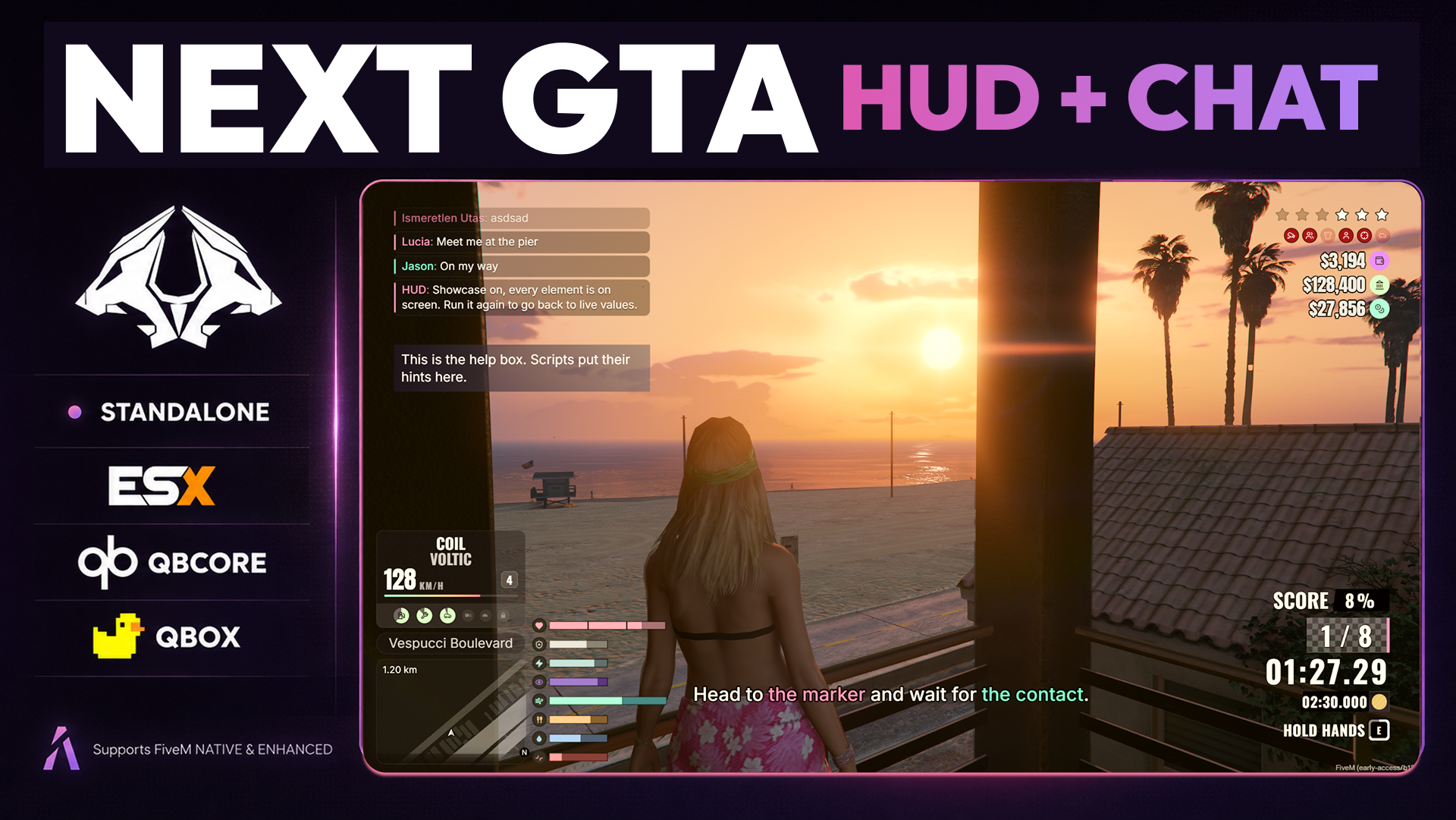 NextGTA HUD - HUD, Chat & Dashboard