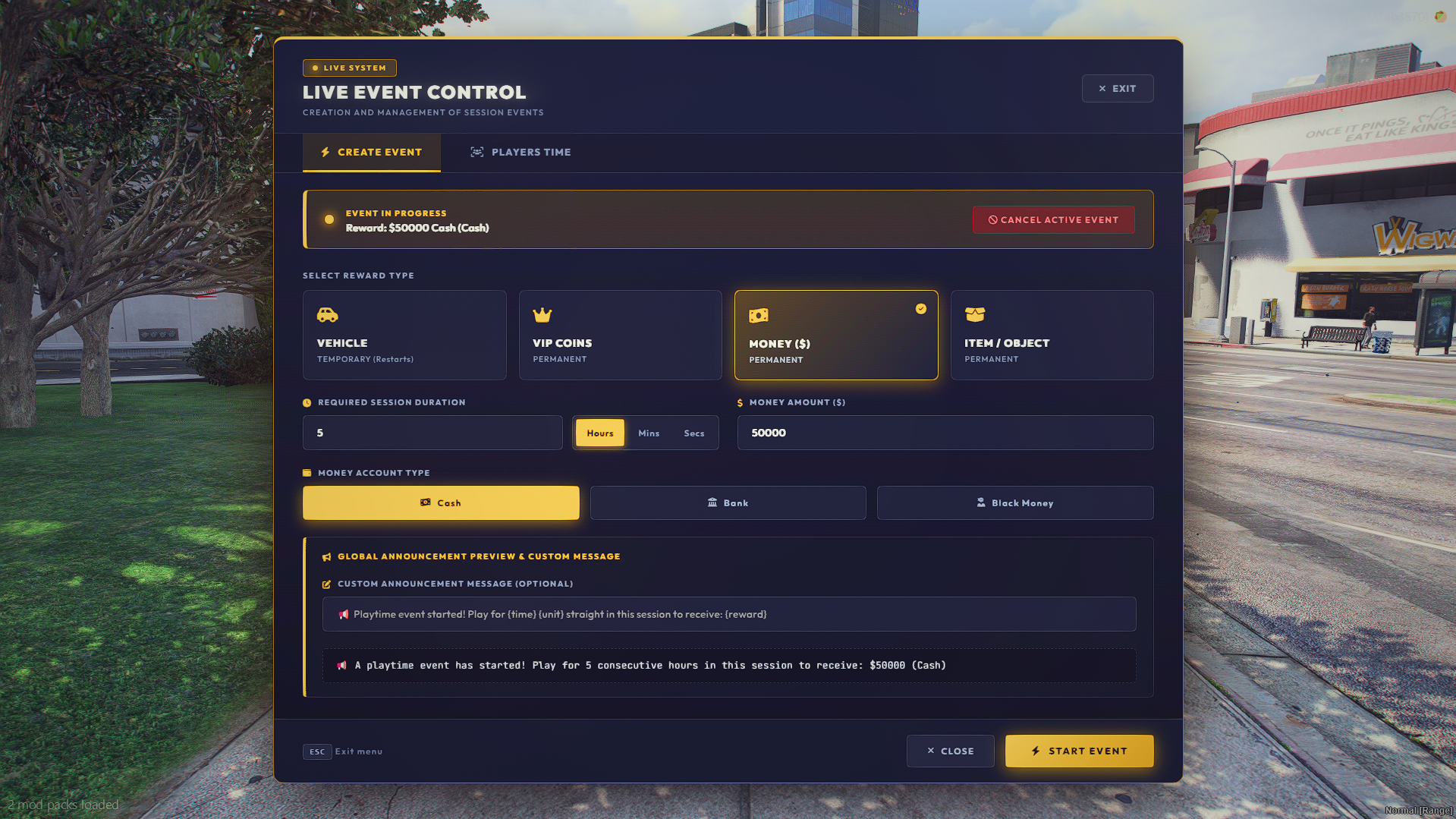 [BVS EVENTS CREATOR]qbcore esx qbox