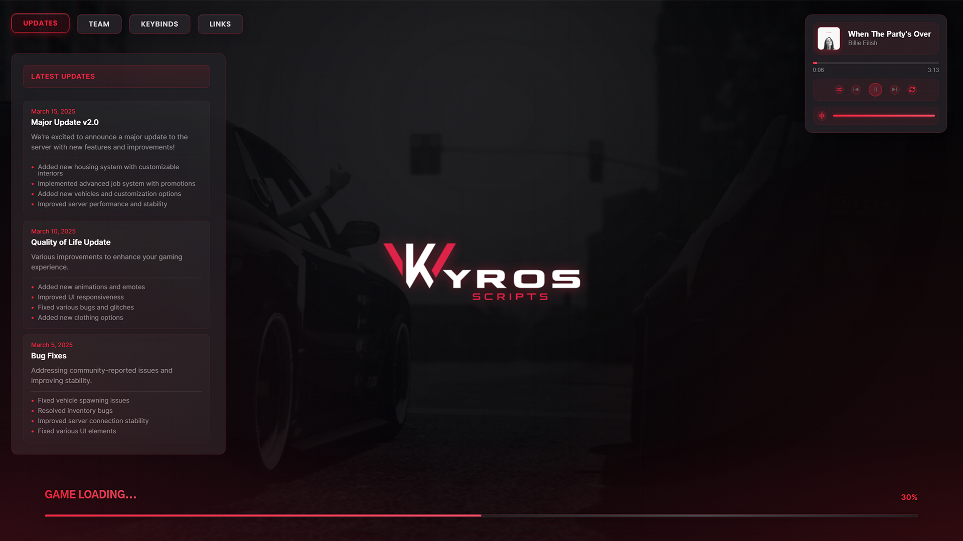 KYROS LOADING SCREEN