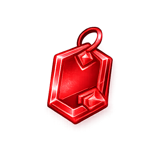 Red Heart Tag