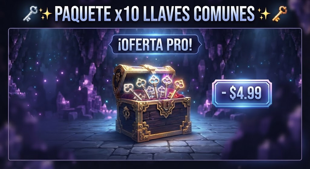 📦 Lote x10 Llaves Comunes
