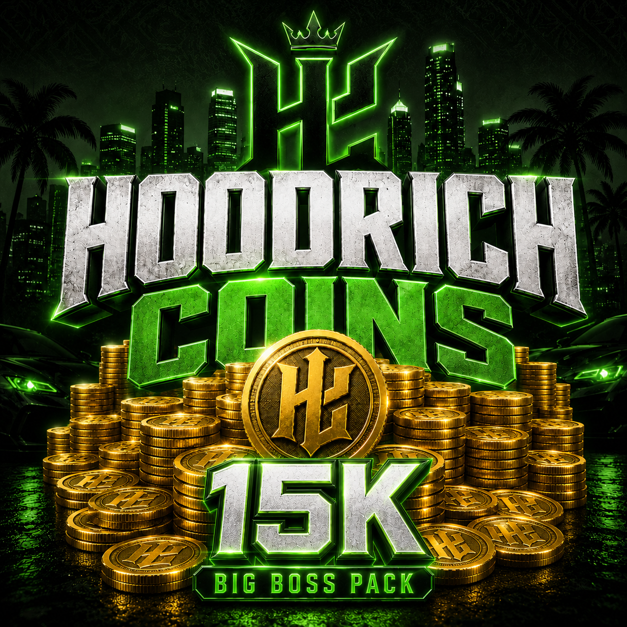 Hoodrich Coins  15K — Big Boss Pack