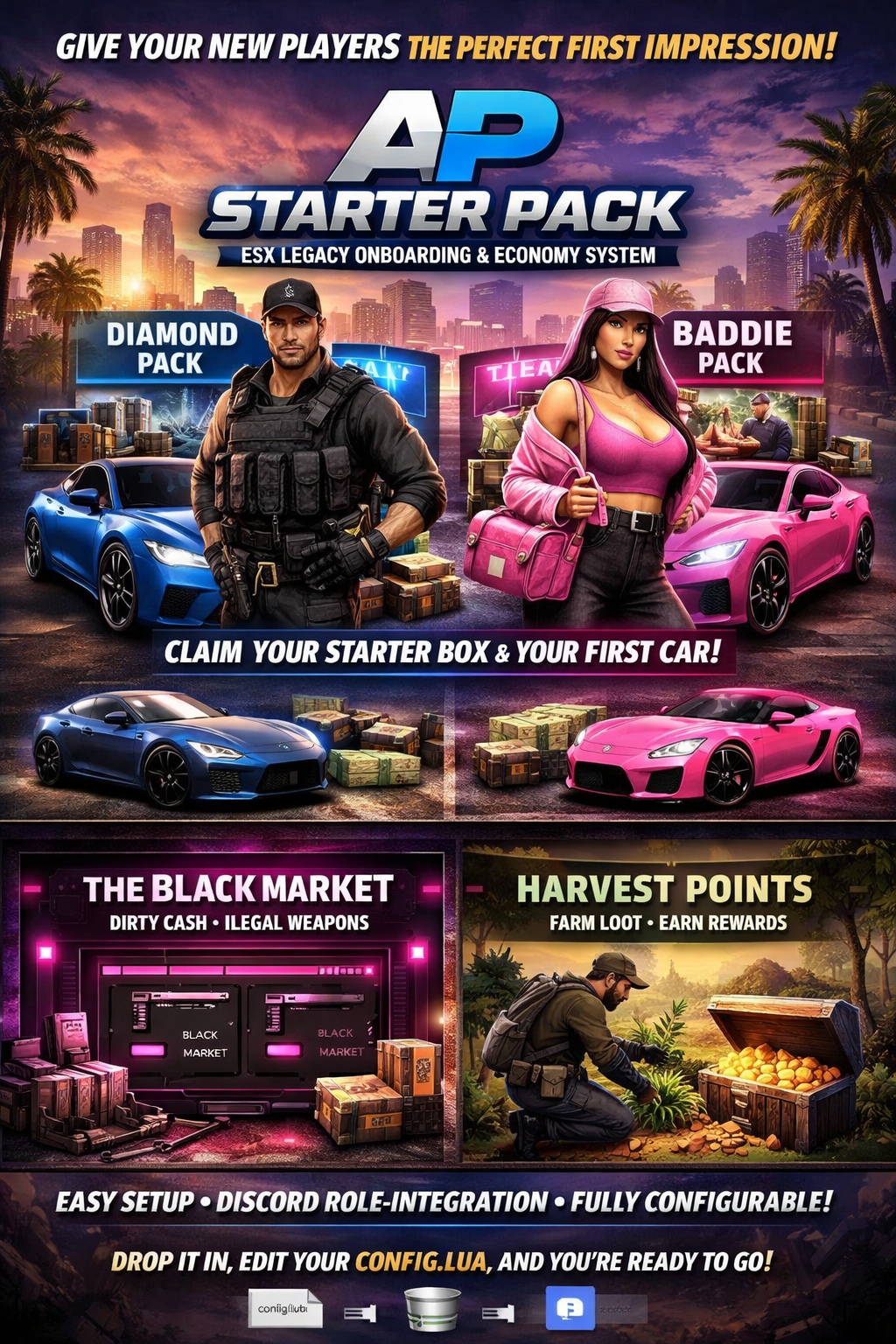 AP Starter Pack — Starter Box, Black Market & Harvest System