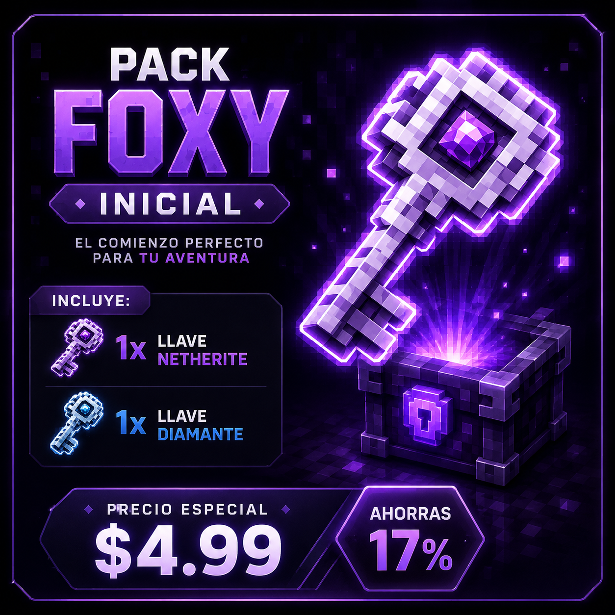 PACK LLAVES FOXY INICIAL
