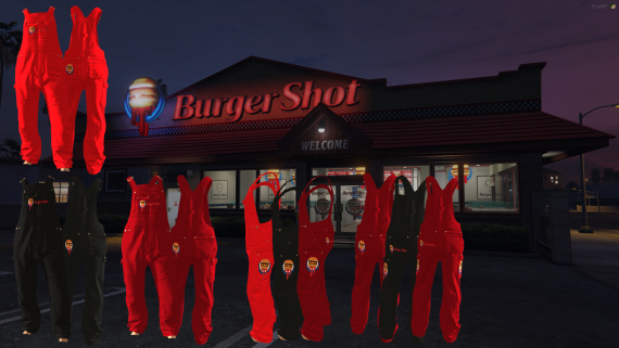 Burger Shot Overalls (Male + Female)