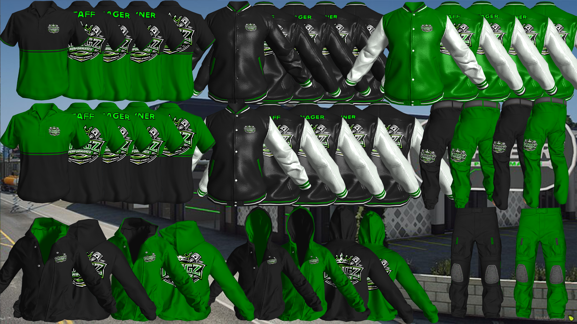 Kingz Performance Mech Clothing Uniform [M+F]
