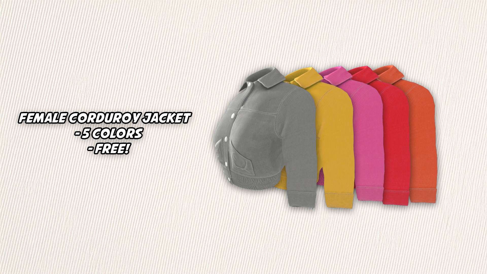 Female Corduroy Jacket