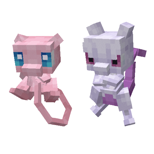 Baby Mew & Mewtwo