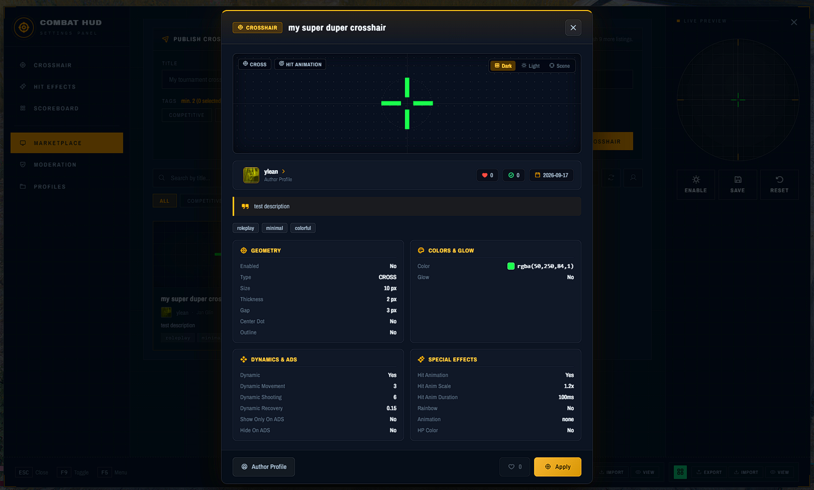F5 Combat HUD