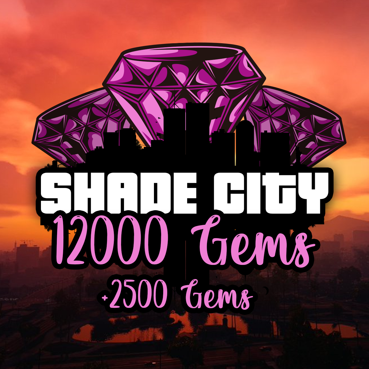 12,000 + 2,500 Bonus Gems