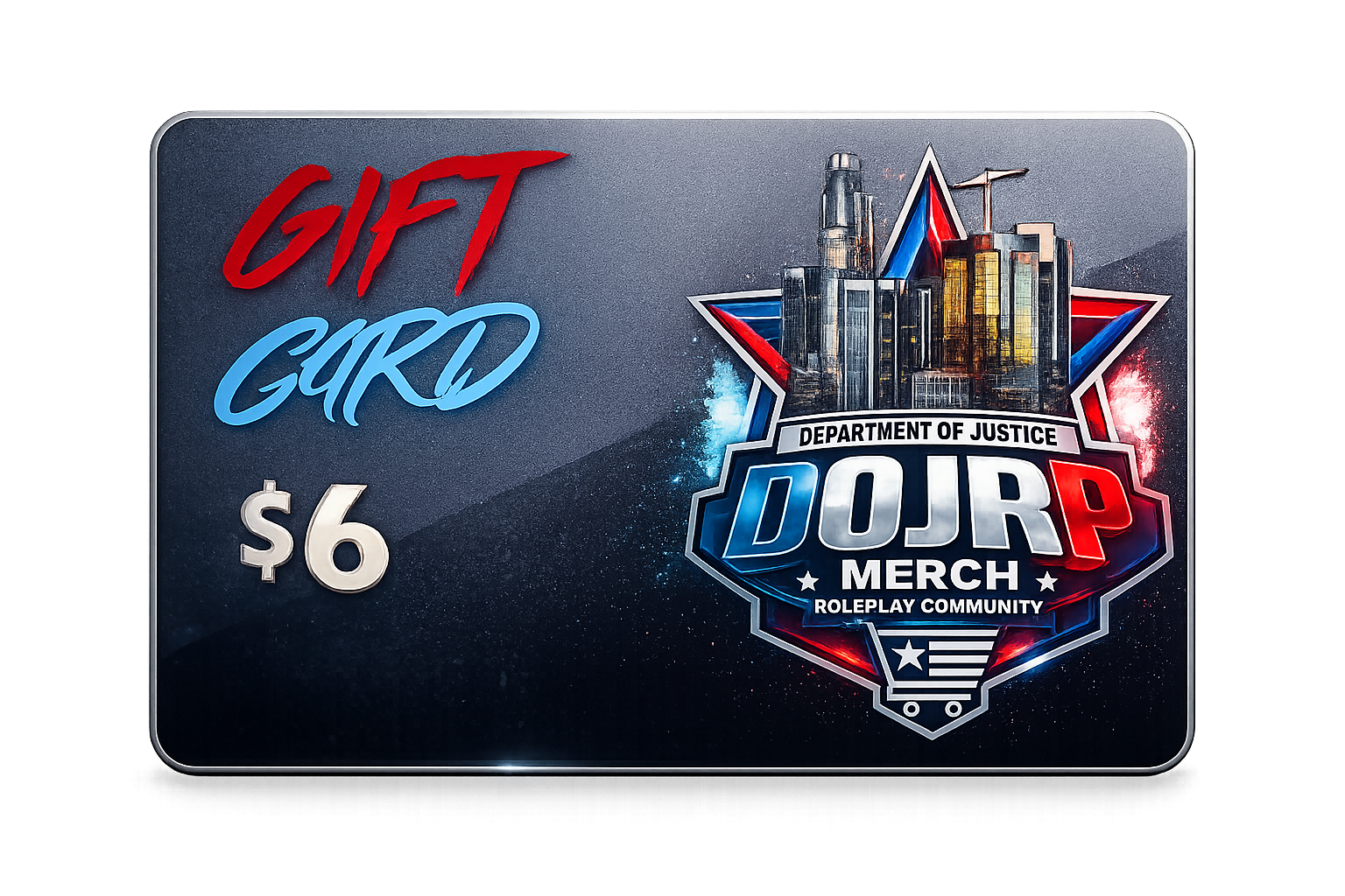 DoJRP $6 Gift Card