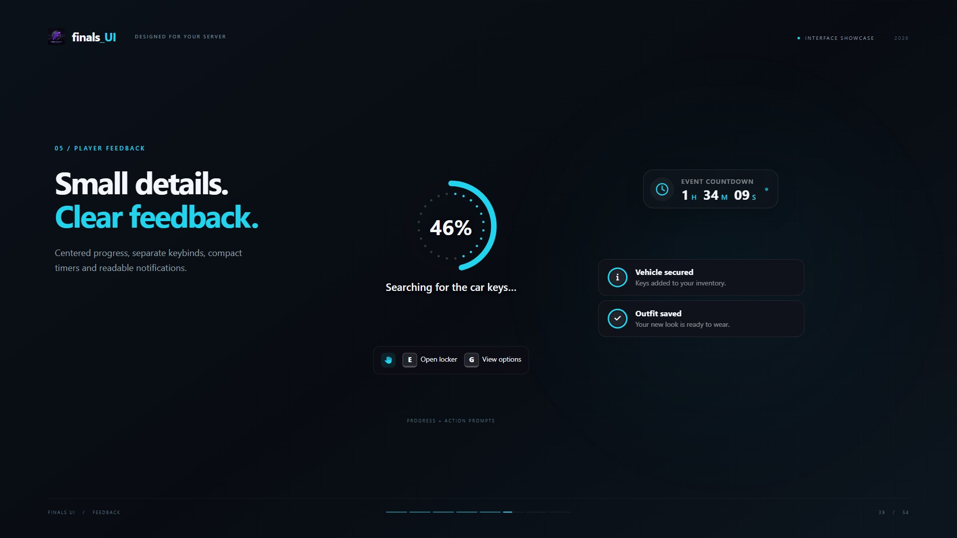 [Finals UI Kit]ox_lib qb-target ox_target chat Pausemenu Standalone{ESCROW}