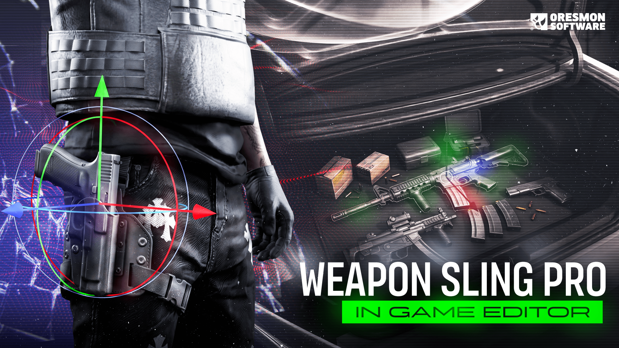 Frkn-WeaponSling Weapon & Item Sling Script , 3D Editor , Trunk Display Escrow | frkn