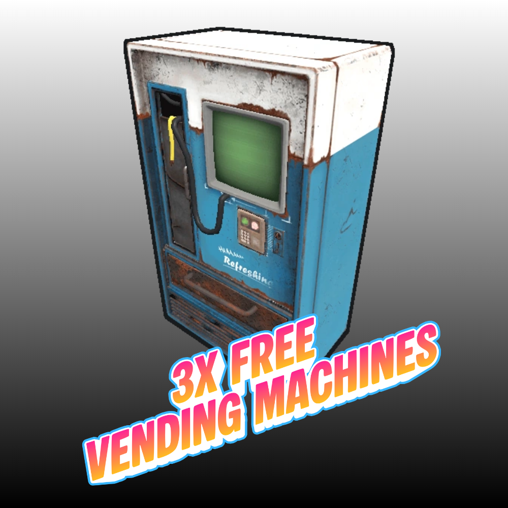 Free 3x Vending Machines