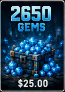 2650 Gems Package
