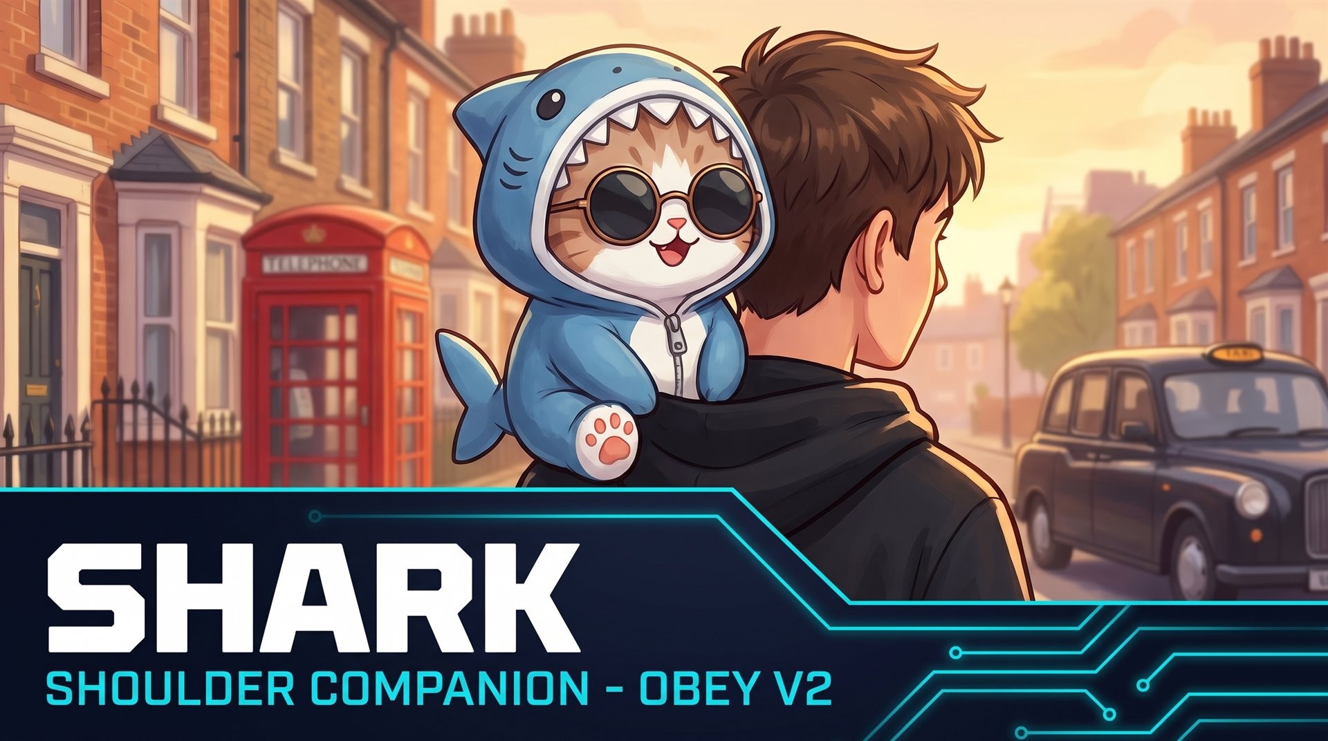 Shoulder Companion - Shark
