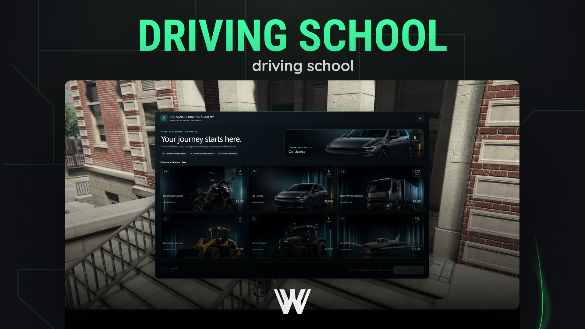 [Driving School]ESX QBCORE QBOX { ESCROW}