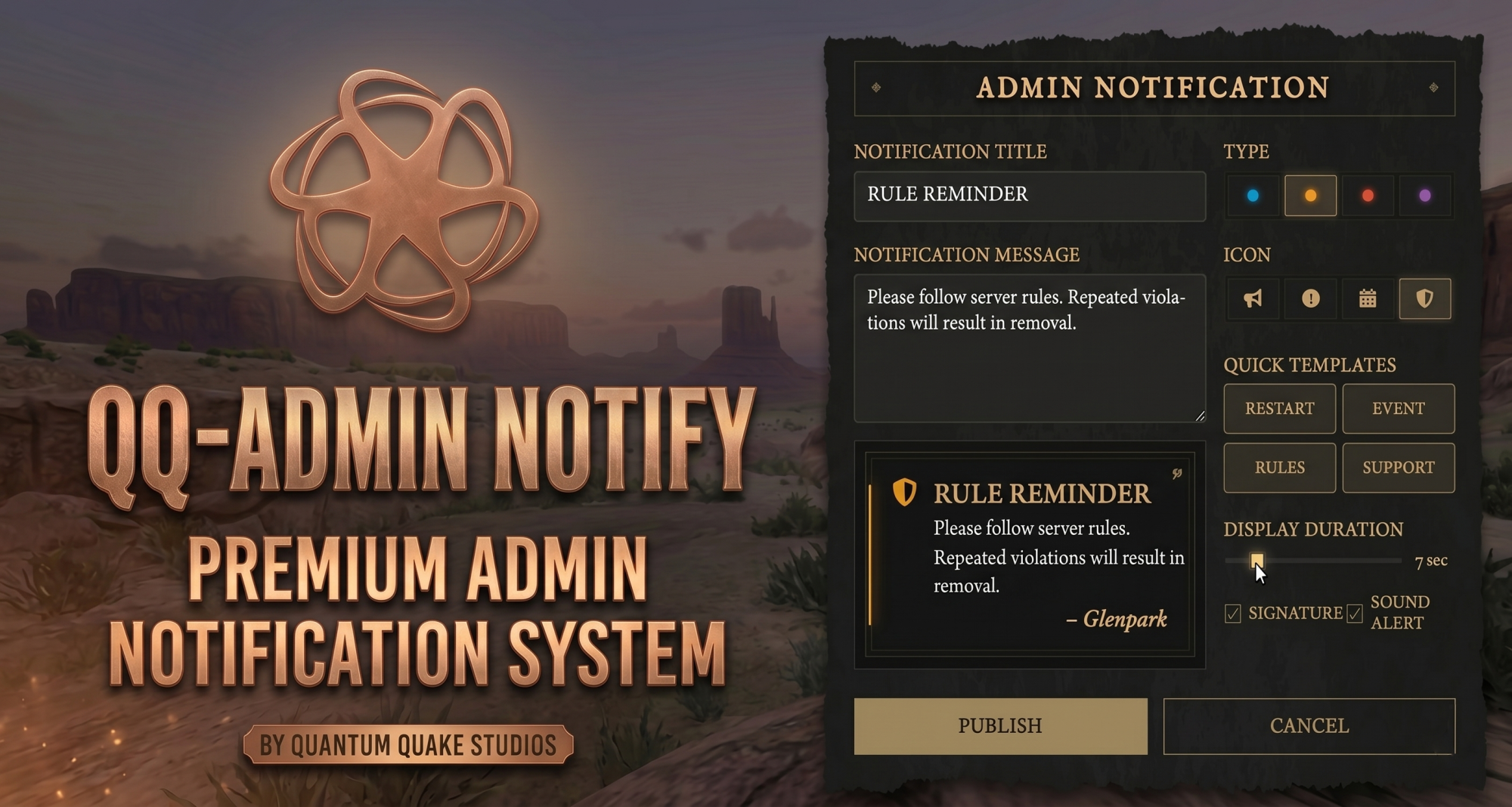 QQ-ADMIN NOTIFY
