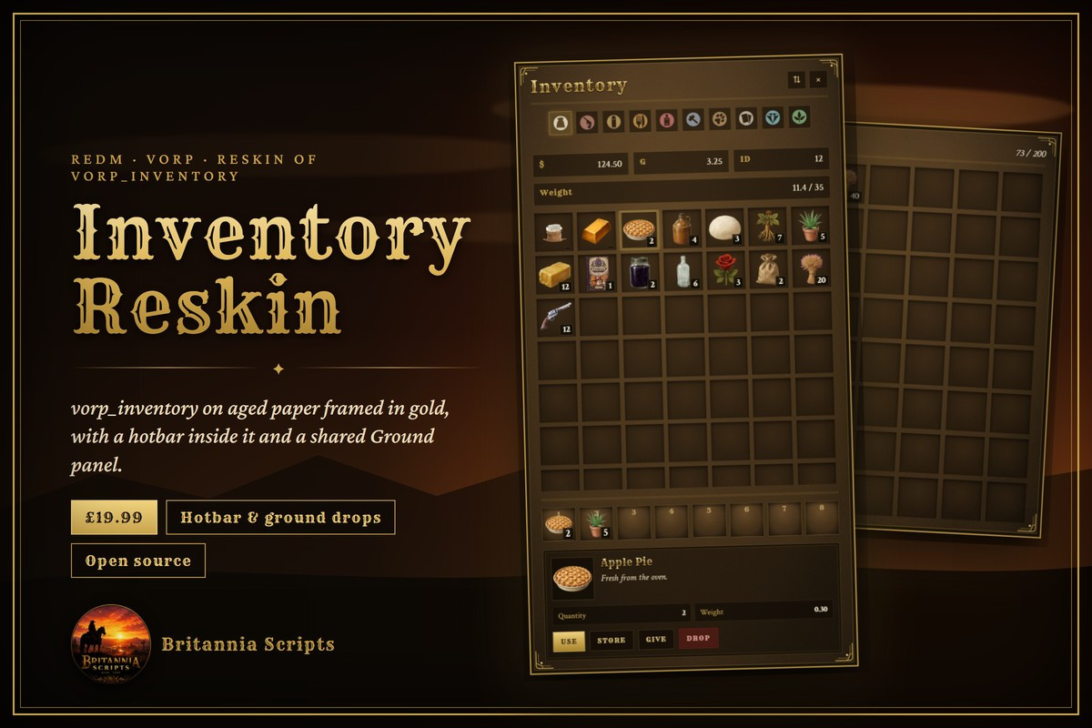 VORP Inventory Reskin screenshot