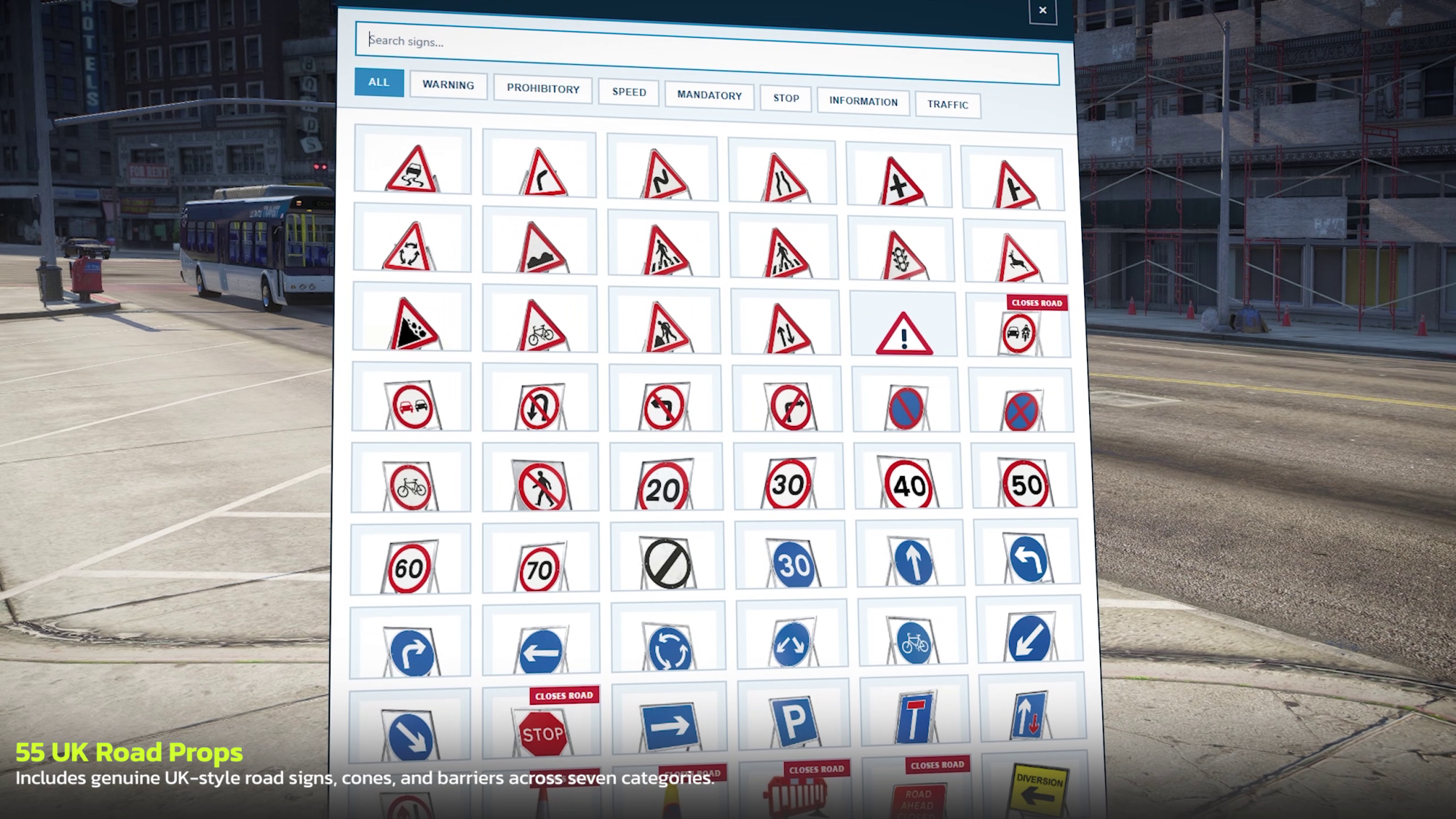 BS Prop Placer — UK Road Signs & Traffic Control — image 3