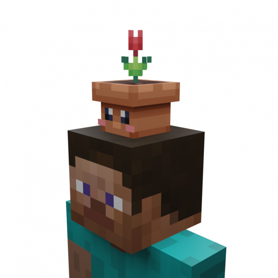Chapeau pot de fleur