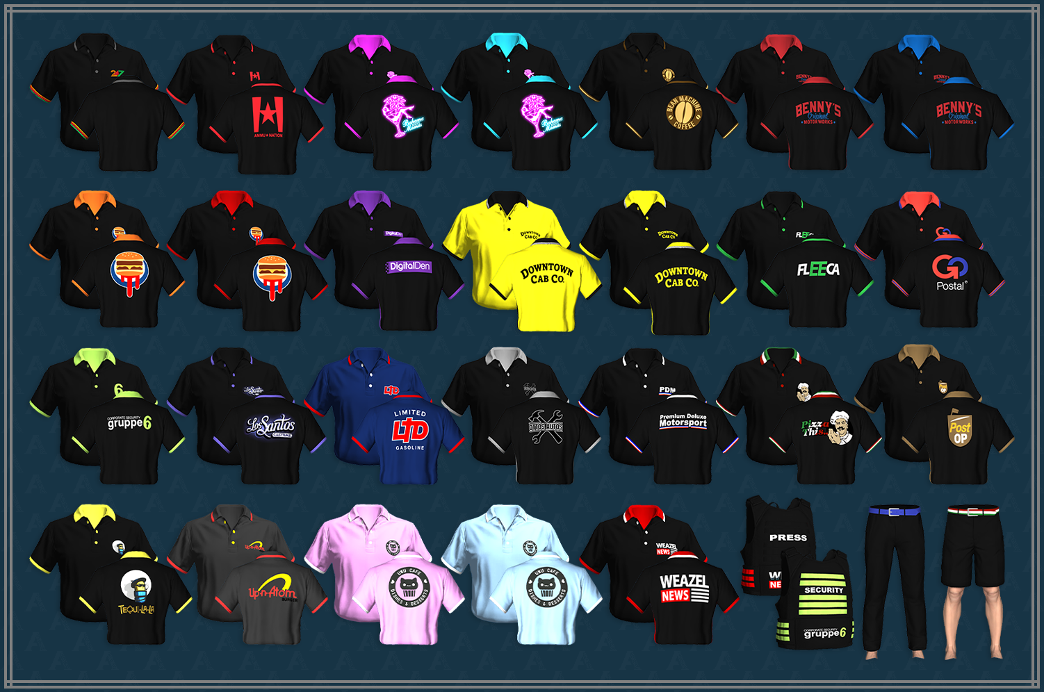 Lore-Friendly Business Clothing Pack #2