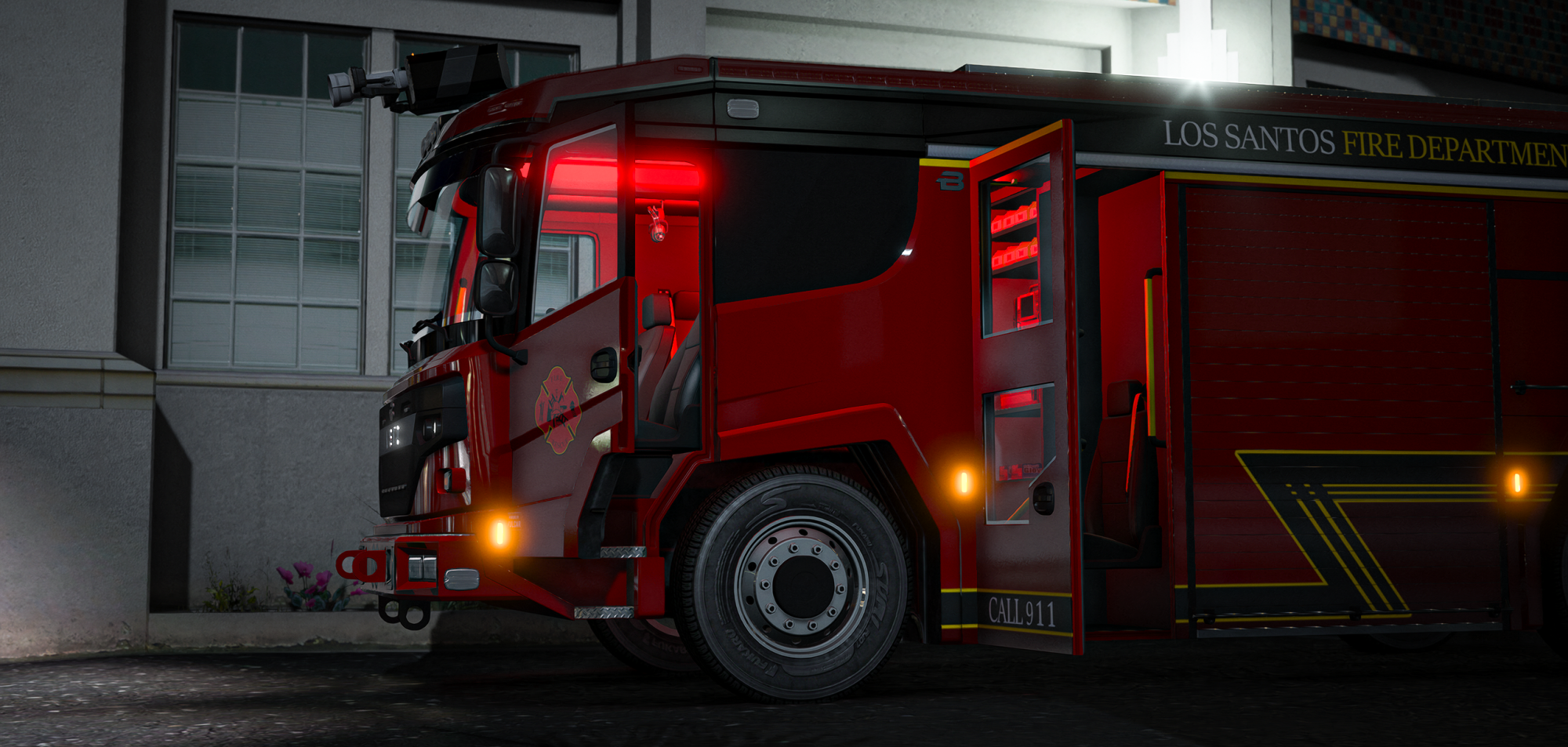 Brenner Starkstrom Electric Fire Truck