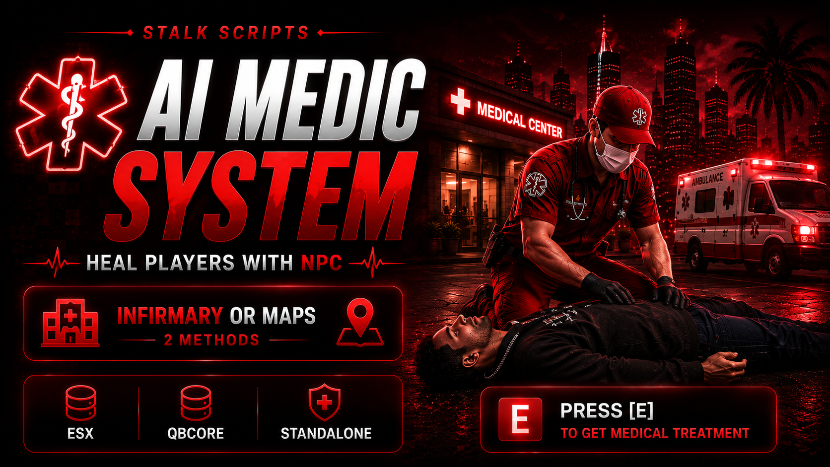 MEDIC SYSTEM + DEATHSCREEN | ✅ -  OPENSOURCE