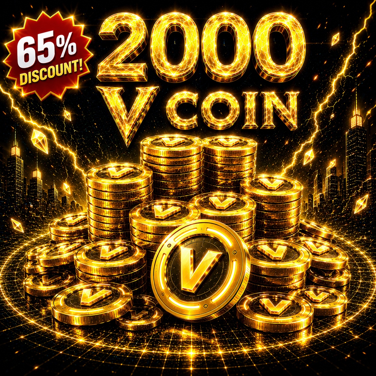 2000 x V Coin DISCOUNT