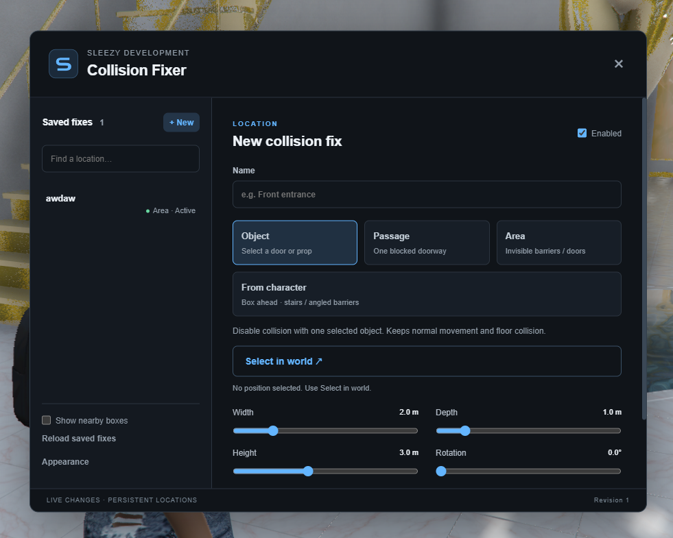 Sleezy Development • Advanced Collision Fixer (ESX, QBCore, Qbox, & Standalone)