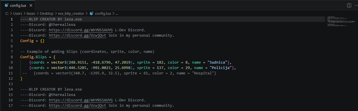 ⚡ BlipCreator ESX