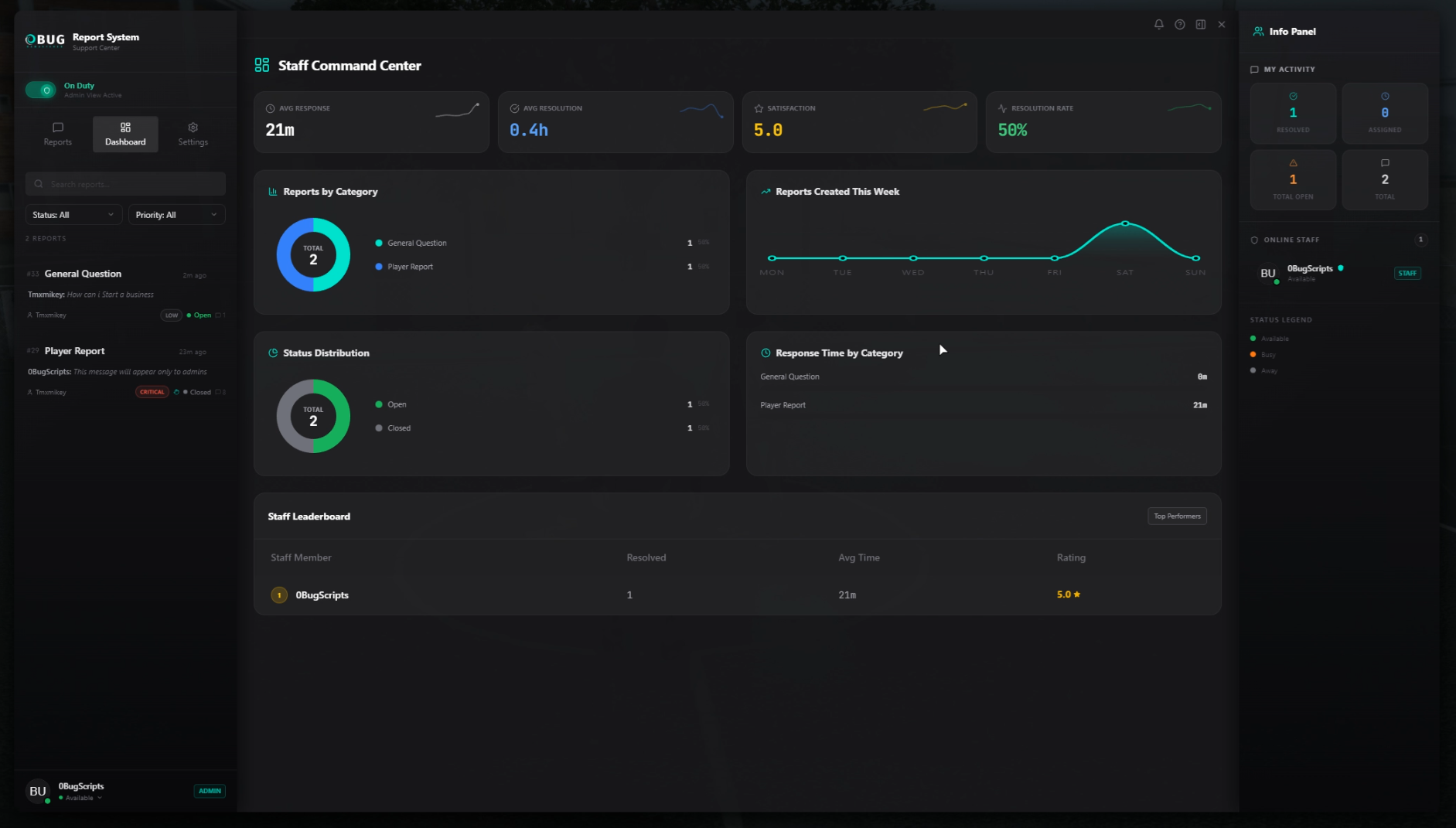 Report System V2 screenshot 4