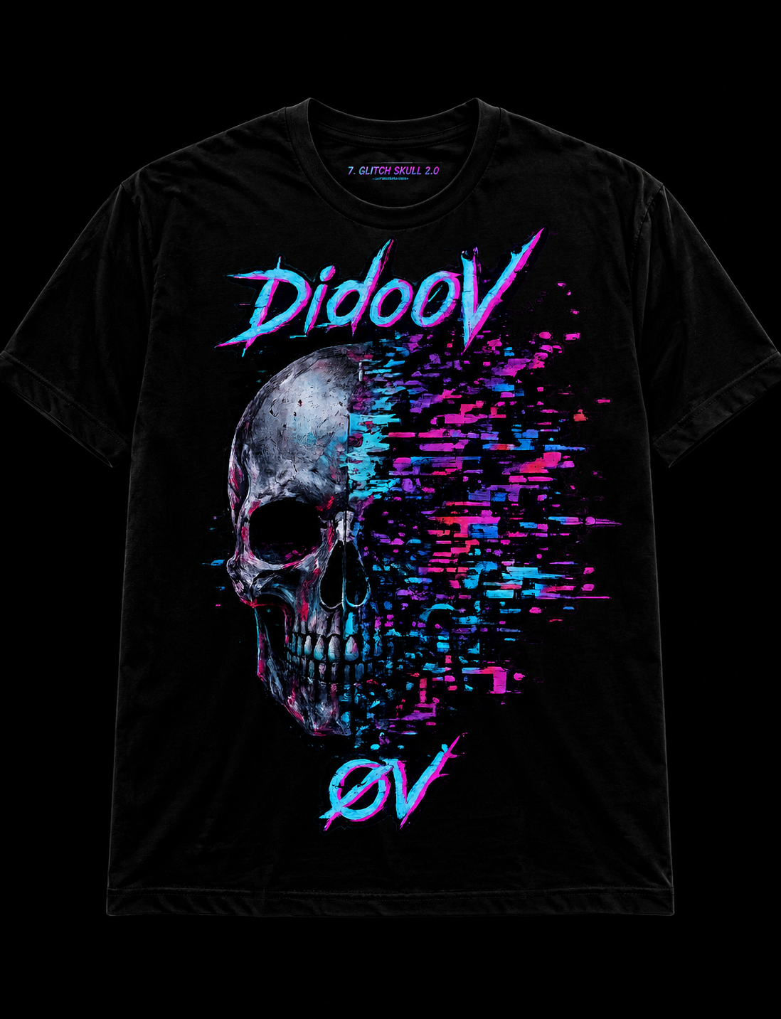 Dido0V “Glitch Skull 2.0” T-Shirt