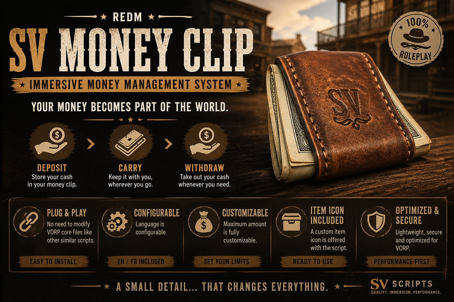 💰 SV Money Clip – Immersive Money