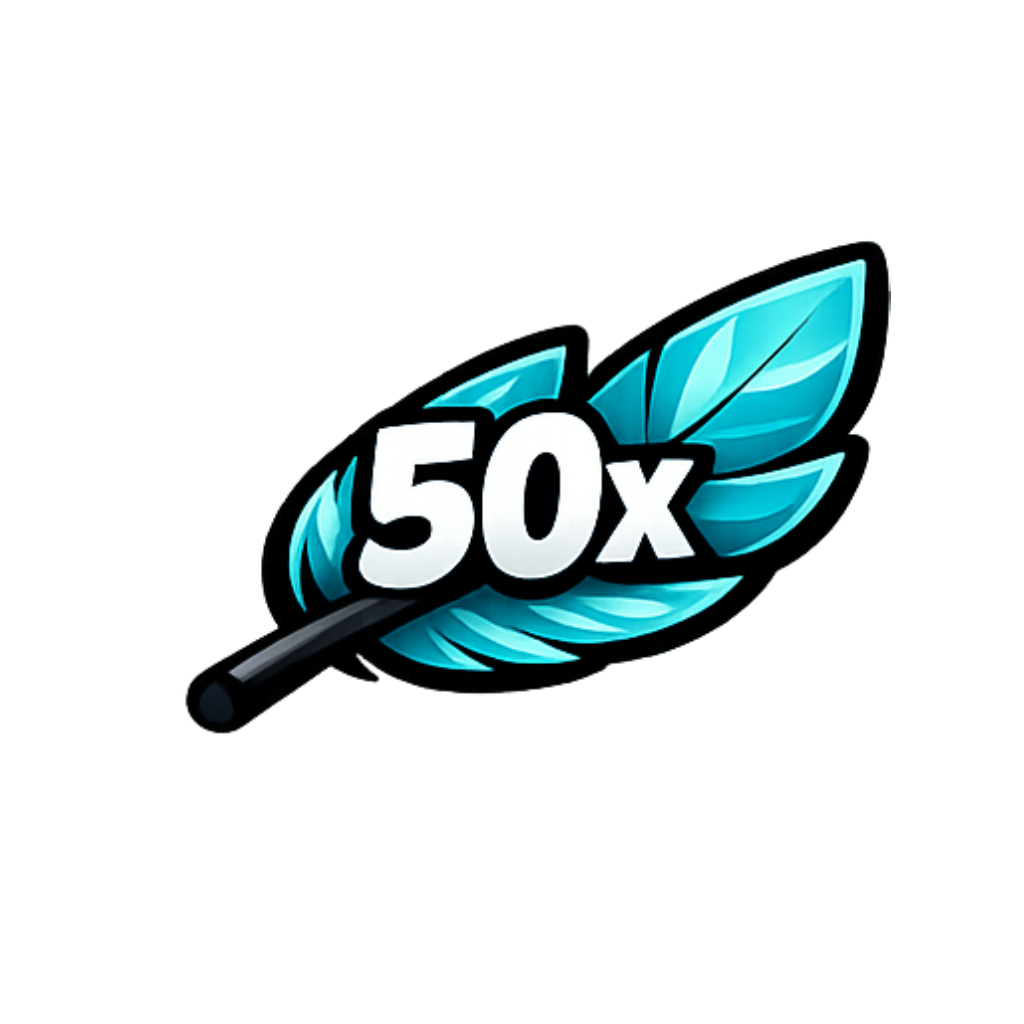 50x Feathers