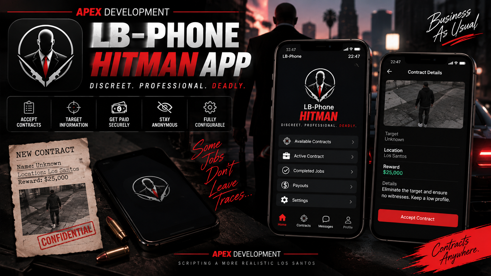 📱 LB-Phone Hitman APP