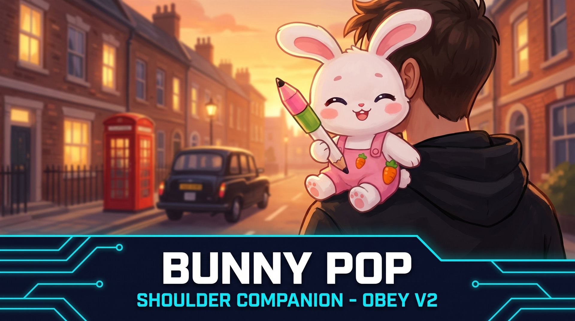 Shoulder Companion - Bunny Pop