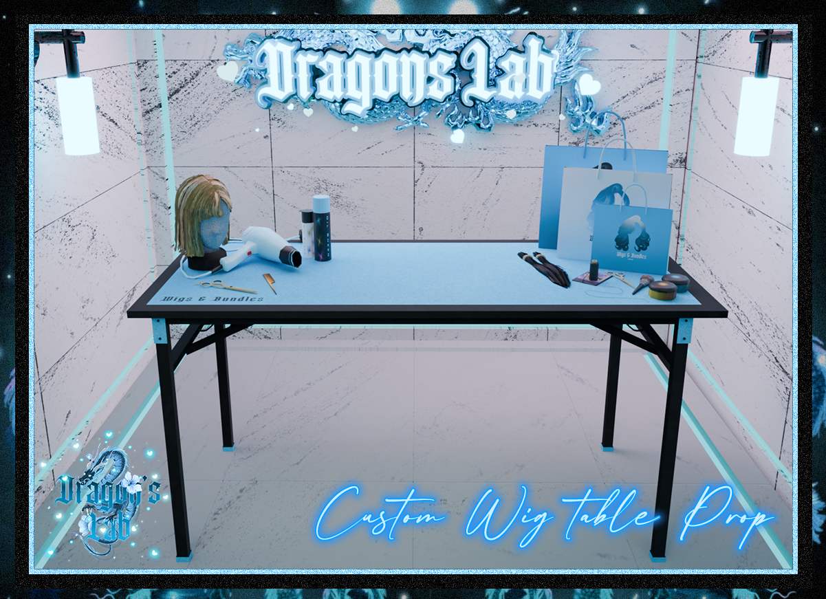 BLUE WIG TABLE